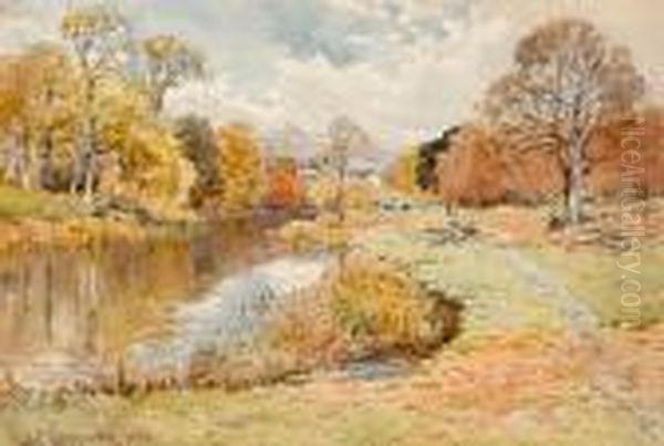 Autumn Stream Oil Painting by Jasper Francis Cropsey