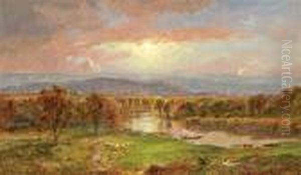 On The Susquehanna River Oil Painting by Jasper Francis Cropsey