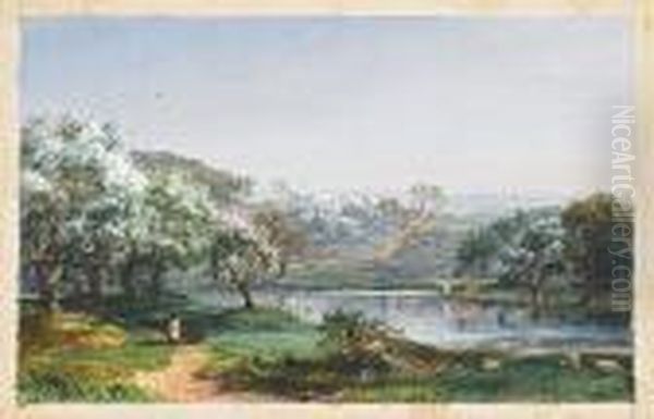 Spring, Chenango Oil Painting by Jasper Francis Cropsey