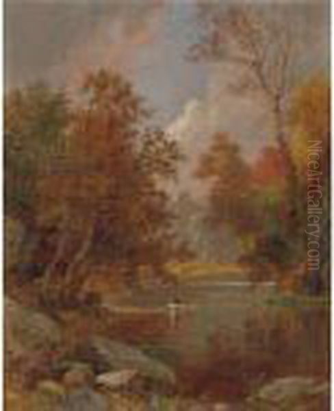 Autumn On The River Oil Painting by Jasper Francis Cropsey