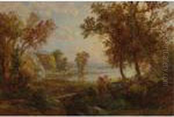 Autumn Scenery Oil Painting by Jasper Francis Cropsey