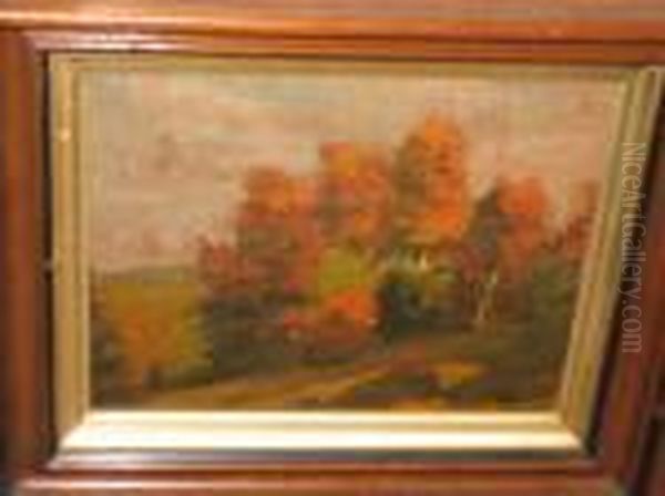 Autumn Landscape Oil Painting by Jasper Francis Cropsey