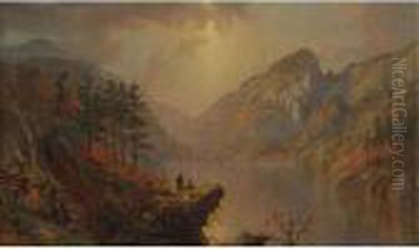 Eagle Cliff, White Mountains Oil Painting by Jasper Francis Cropsey