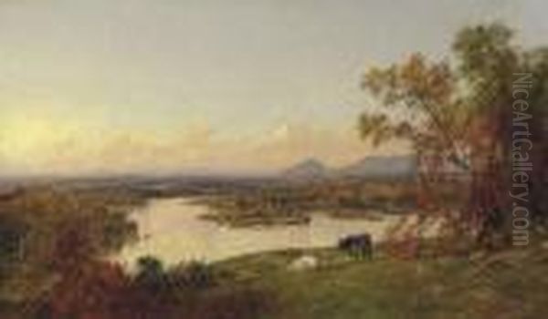 Mounts Adam And Eve Oil Painting by Jasper Francis Cropsey