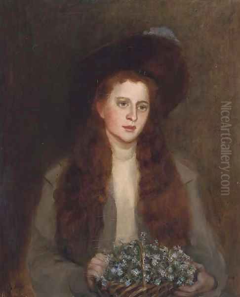 Portrait of Phyllis Chisholm-Batten Oil Painting by George Sheridan Knowles