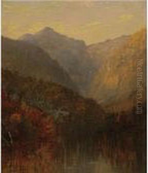 Mount Monroe, White Mountains, New Hampshire Oil Painting by Jasper Francis Cropsey