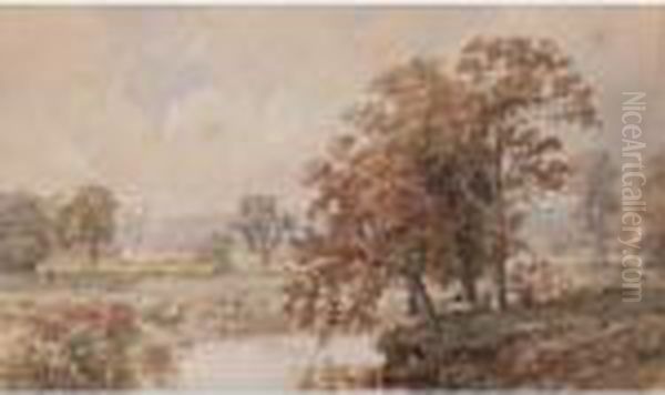 Autumn Landscape Oil Painting by Jasper Francis Cropsey