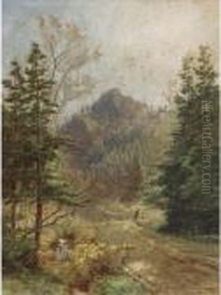 Greenwood Notch, New Jersey Oil Painting by Jasper Francis Cropsey