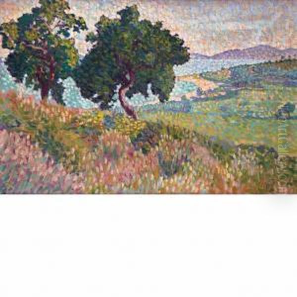 La Baie De Saint-clair Oil Painting by Henri Edmond Cross