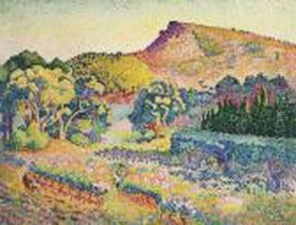 Paysage Avec Le Cap Negre Oil Painting by Henri Edmond Cross