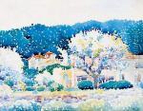 Bormes Oil Painting by Henri Edmond Cross