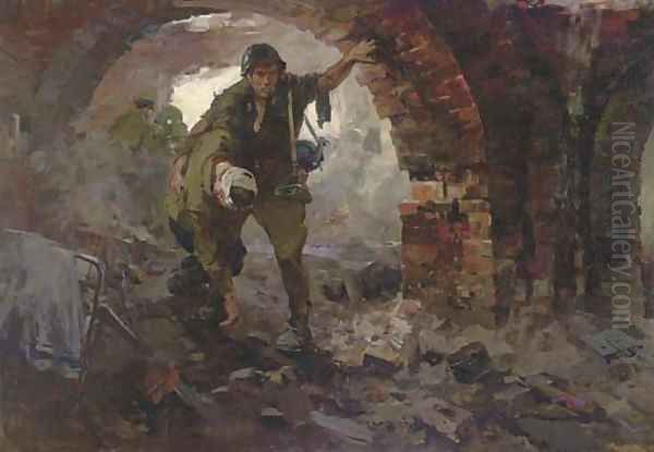 The Brest Fortress Oil Painting by Genrikh Kilpe