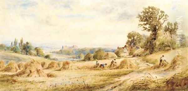 Near Arundel, Sussex Oil Painting by Henry John Kinniard