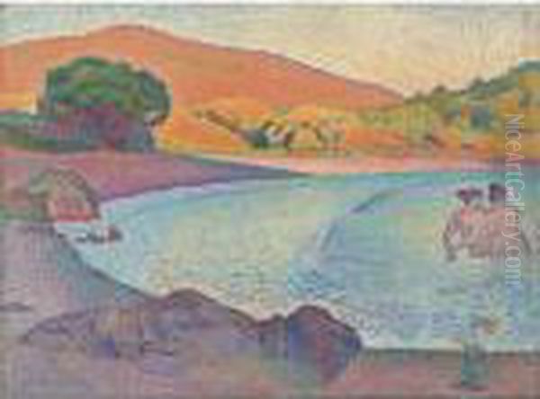 Baigneuses Oil Painting by Henri Edmond Cross