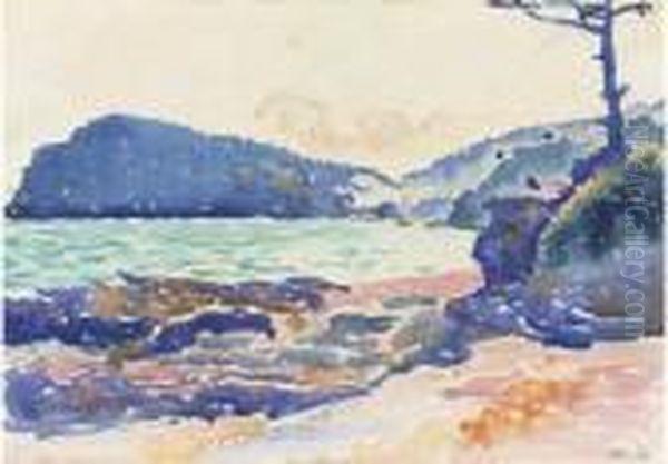 Cap Nere Et Pramousquier Oil Painting by Henri Edmond Cross