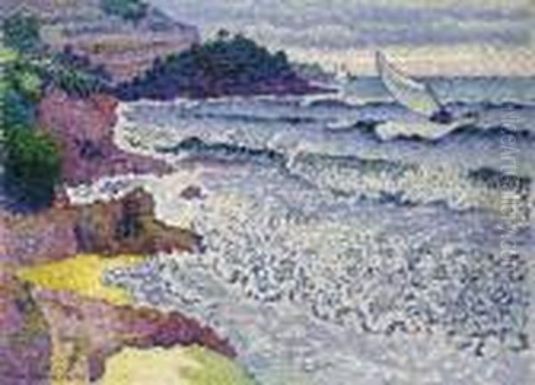 La Mer Clapotante Oil Painting by Henri Edmond Cross