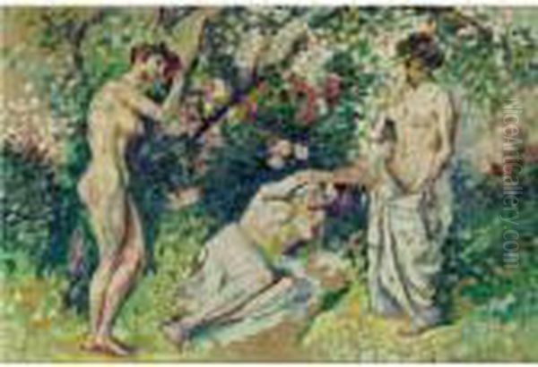 Nus Oil Painting by Henri Edmond Cross