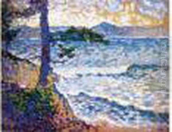 Rivage De Mediterranee Oil Painting by Henri Edmond Cross