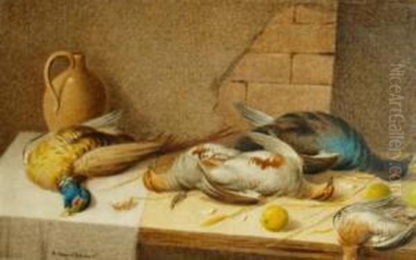 Still Life With Game Oil Painting by William Cruickshank