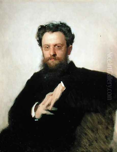 Portrait of Professor A. Prachov (1846-1916), 1879 Oil Painting by Ivan Nikolaevich Kramskoy