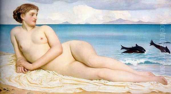 Actaea, the Nymph of the Shore Oil Painting by Lord Frederick Leighton