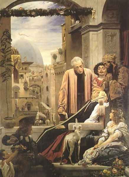 The Death Of Brunelleschi Oil Painting by Lord Frederick Leighton