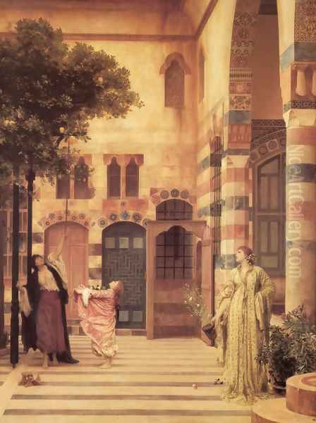 Old Damascus Jew's Quarter Oil Painting by Lord Frederick Leighton