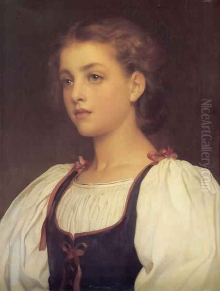 Biondina Oil Painting by Lord Frederick Leighton