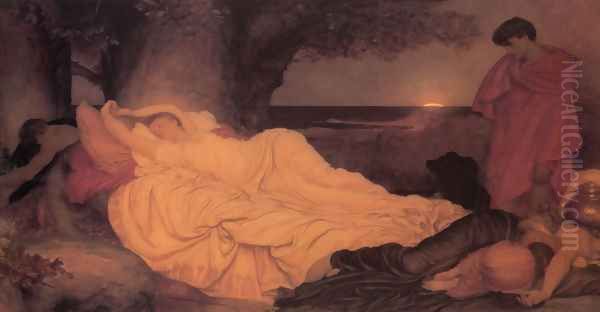 Cymon And Iphigenia Oil Painting by Lord Frederick Leighton