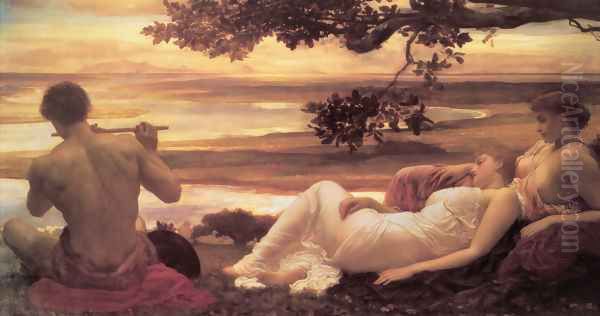 Idyll Oil Painting by Lord Frederick Leighton