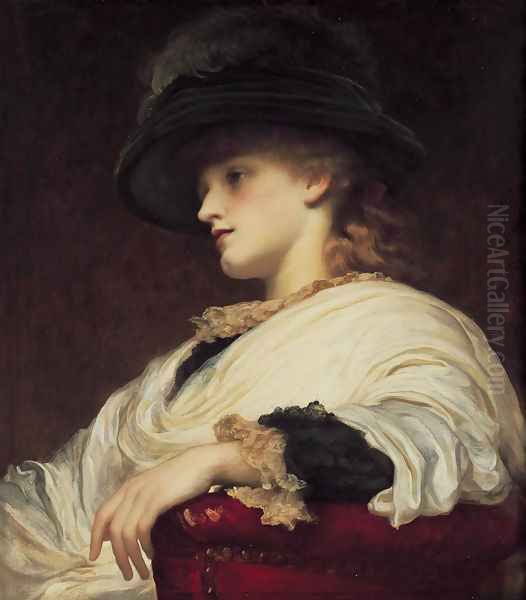 Phoebe Oil Painting by Lord Frederick Leighton