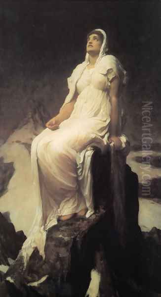 The Spirit Of The Summit Oil Painting by Lord Frederick Leighton