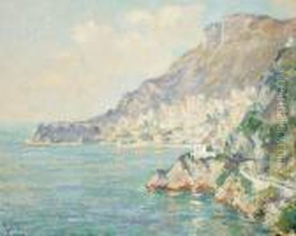 Monaco-monte Carlo (tete De Chien) Oil Painting by Edward Alfred Cucuel