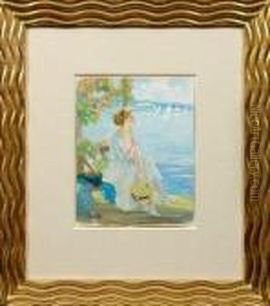 Traumende Am Ammersee Oil Painting by Edward Alfred Cucuel