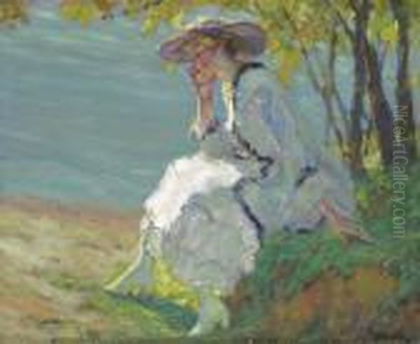 Summer Dreaming Oil Painting by Edward Alfred Cucuel