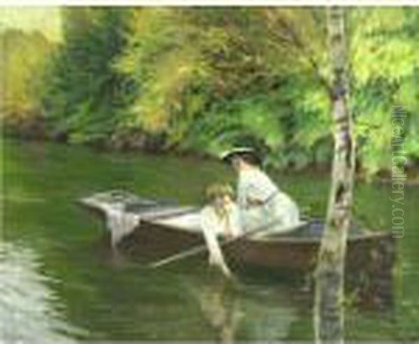 Reflections Oil Painting by Edward Alfred Cucuel