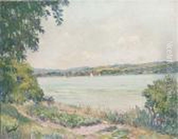 Starnberger See Oil Painting by Edward Alfred Cucuel