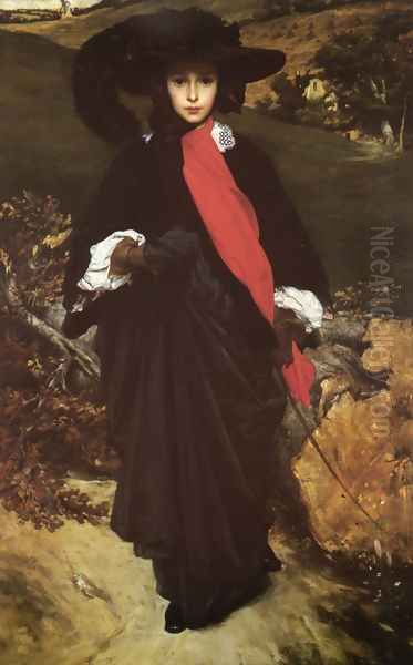 May Sartoris Oil Painting by Lord Frederick Leighton