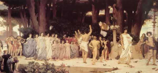 The Daphnephoria Oil Painting by Lord Frederick Leighton