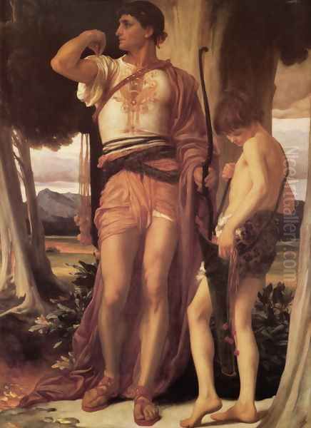 Jonathan's Token To David Oil Painting by Lord Frederick Leighton