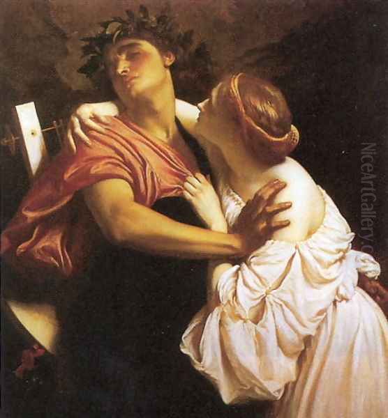 Orpheus and Euridice Oil Painting by Lord Frederick Leighton