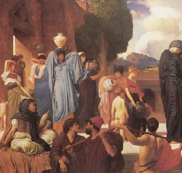 Captive Andromache [detail: left] Oil Painting by Lord Frederick Leighton