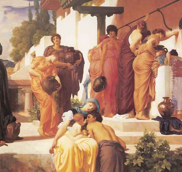 Captive Andromache [detail: right] Oil Painting by Lord Frederick Leighton