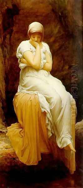 Seated Oil Painting by Lord Frederick Leighton