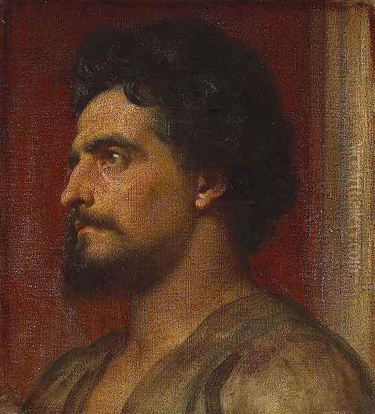 Samson Oil Painting by Lord Frederick Leighton