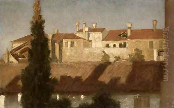 Houses in Venice Oil Painting by Lord Frederick Leighton