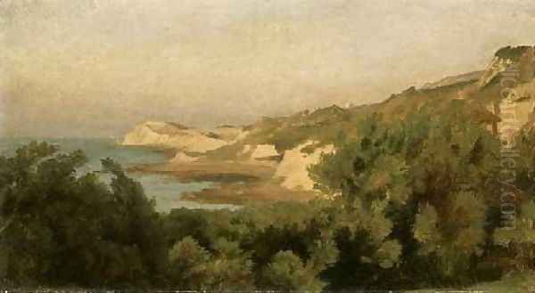 On the Coast, Isle of Wight Oil Painting by Lord Frederick Leighton