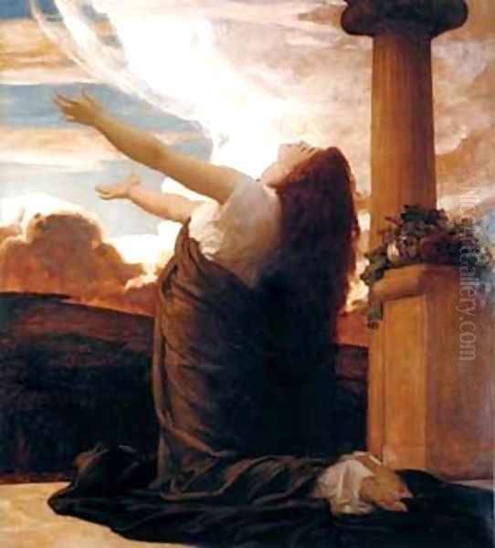 Cydia Oil Painting by Lord Frederick Leighton