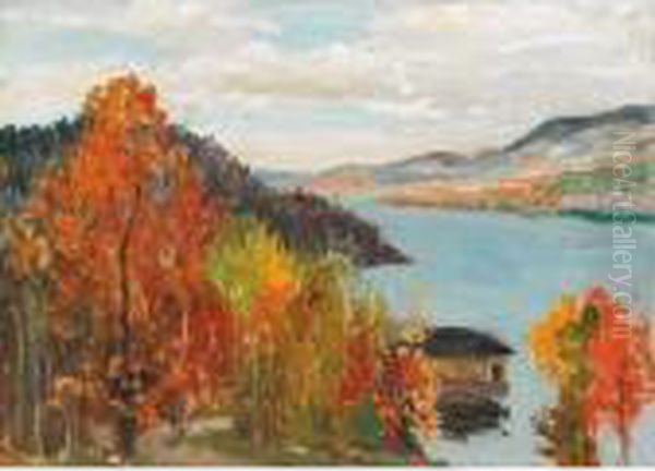 Lac Tremblant, Autumn Oil Painting by Maurice Galbraith Cullen