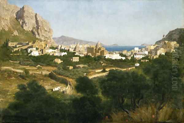 Capri - Sunrise Oil Painting by Lord Frederick Leighton